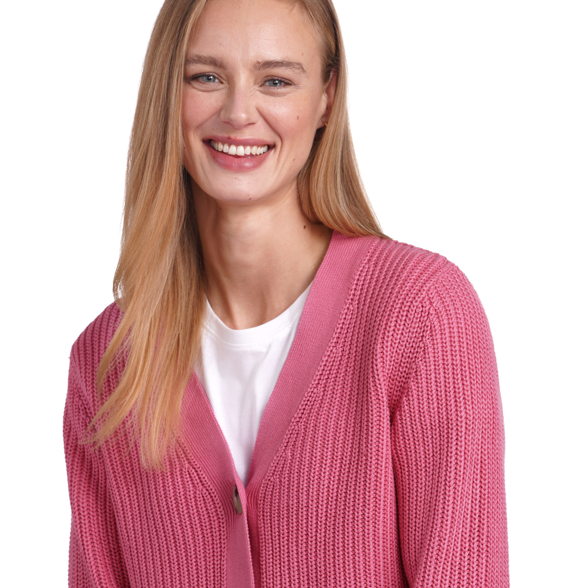 Damen Strickjacke mit Knopfleiste