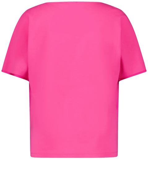 Fließendes Blusenshirt mit Material-Patch