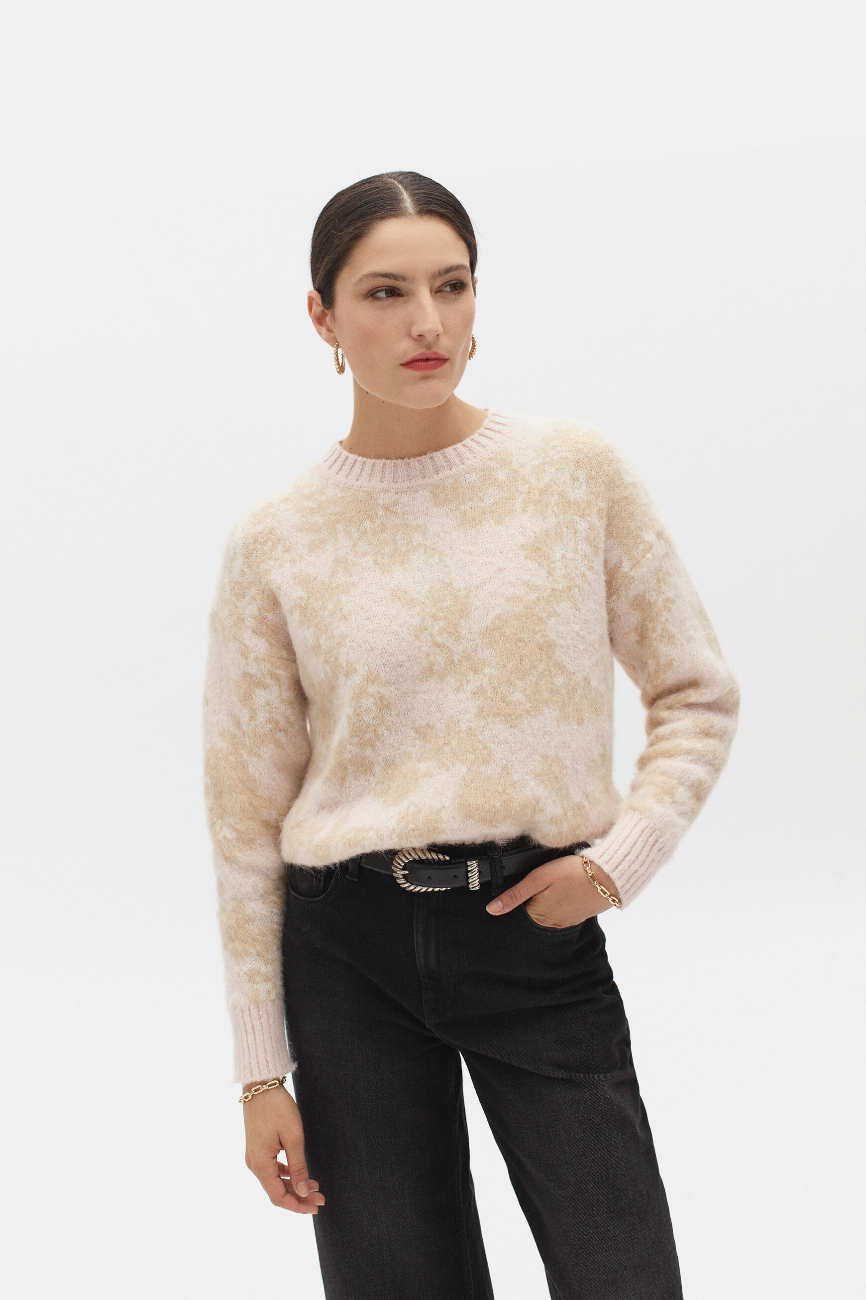 pull estelle rose clair femme