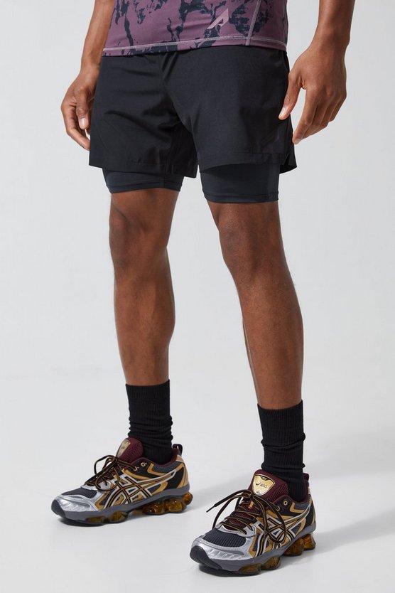 Active matte Poly 2-in-1 Shorts