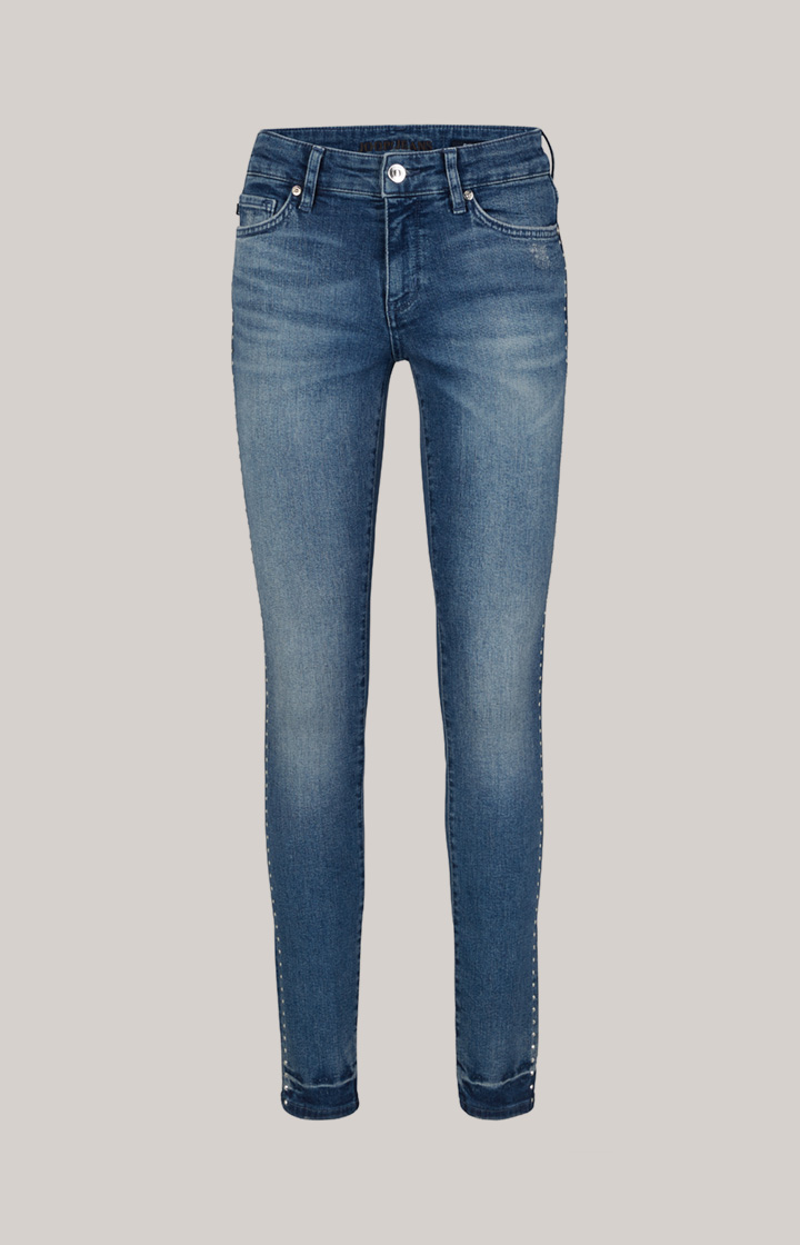 Skinny-Jeans Sue in Washed Dark Blue