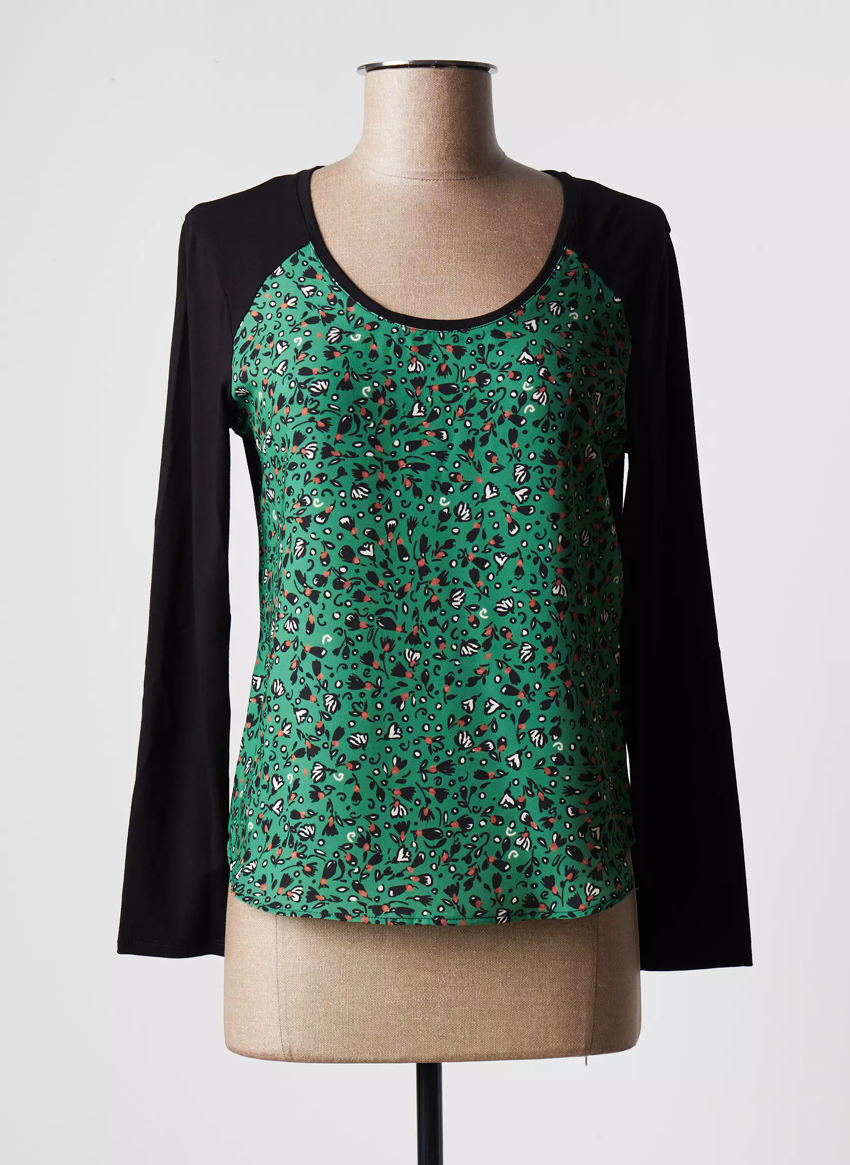 Felino Tshirts Femme couleur vert