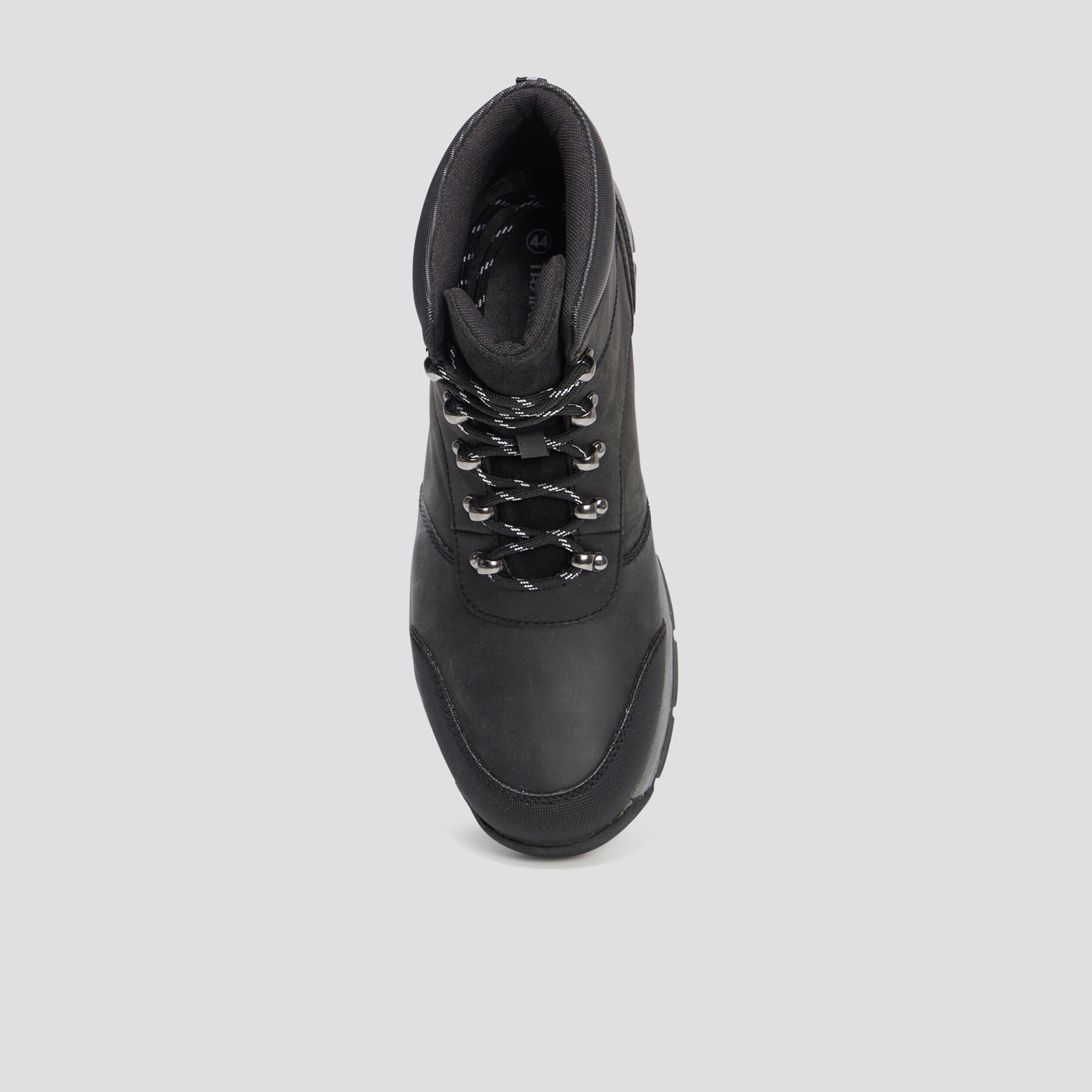 Bottines à lacets en cuir Trappeur noir homme | La Halle