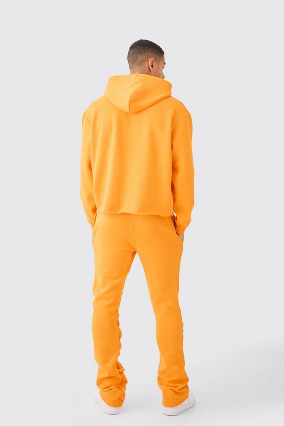 Kastiger Oversize Trainingsanzug mit Stickerei