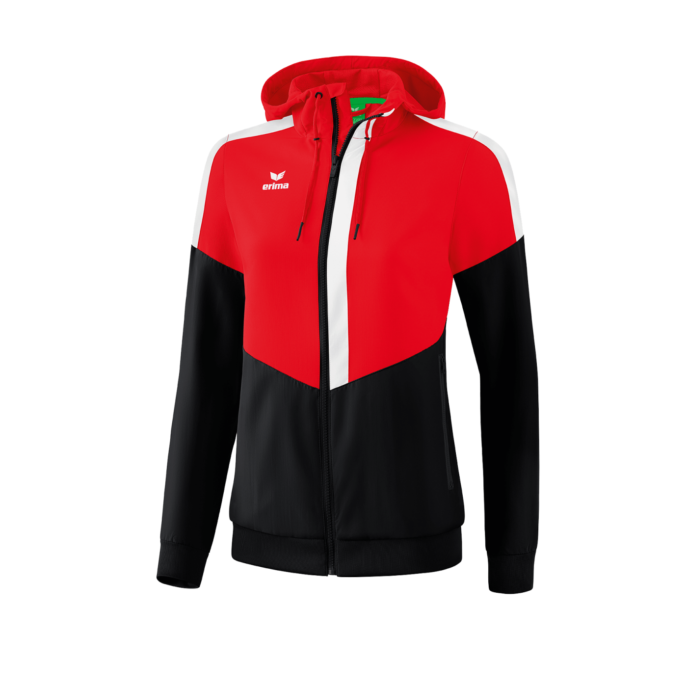 Erima Squad Präsentationsjacke Damen Rot Schwarz