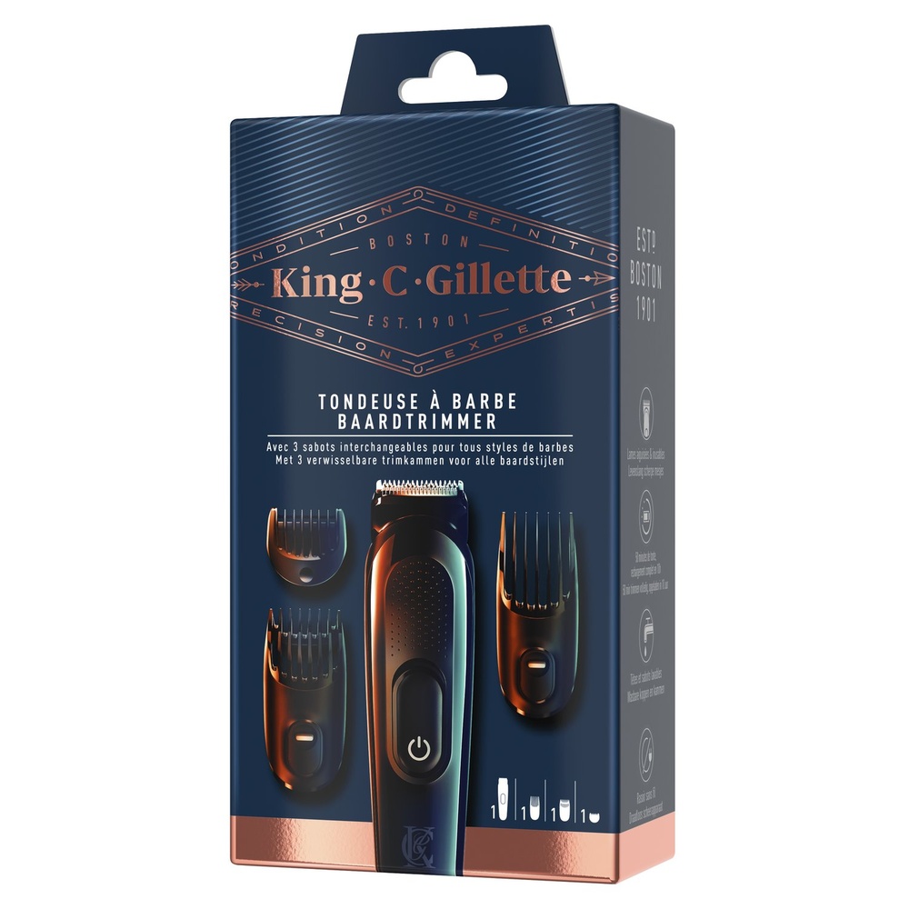 gillette King C. Gillette Kit Tondeuse À Barbe Tondeuse Electrique