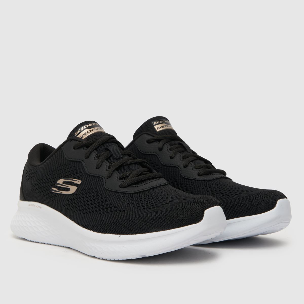 SKECHERS – Skech-Lite Pro – Svarta och guldfärgade sneakers