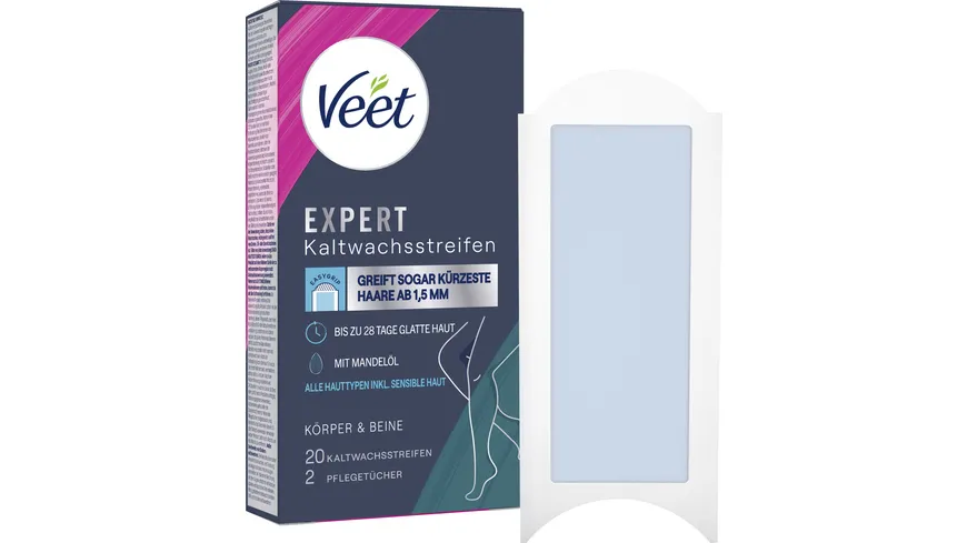Veet Expert Kaltwachsstreifen Beine & Körper