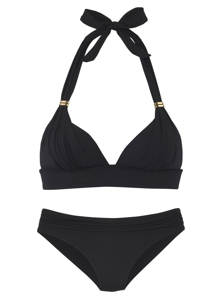 LASCANA Triangel-Bikini in schwarz günstig kaufen