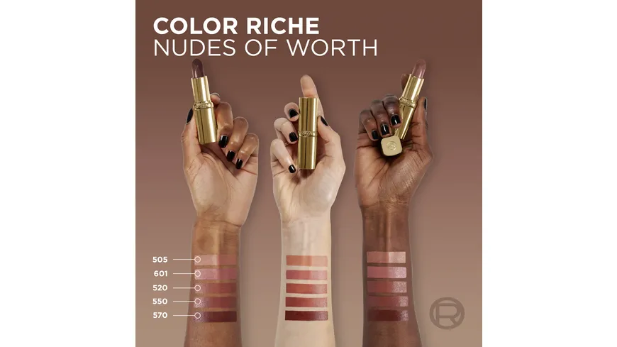 L'ORÉAL PARIS Lippenstift Color Riche Satin Nude 4.3 g Worth It - 601