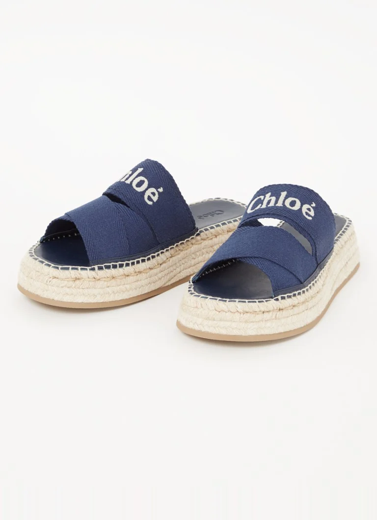 Adidași din pânză cu logo Chloé Mila