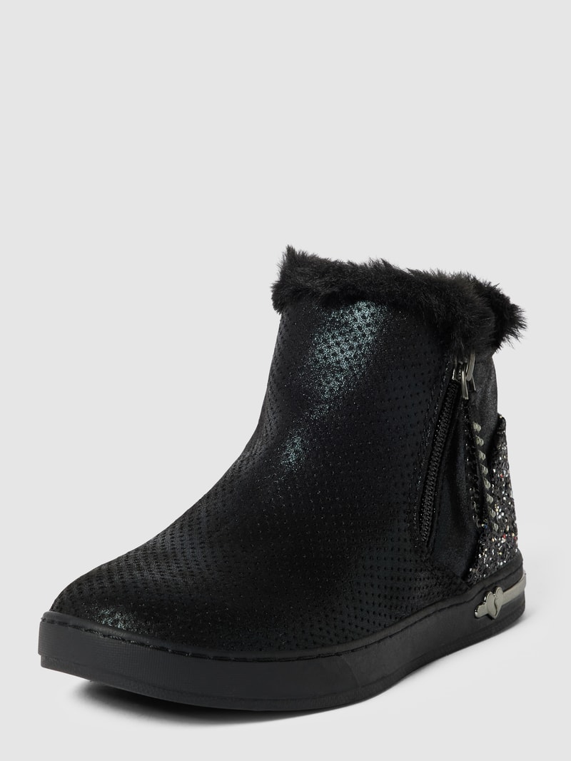 Boots mit Ziersteinen Modell 'SHOUTOUTS' in schwarz