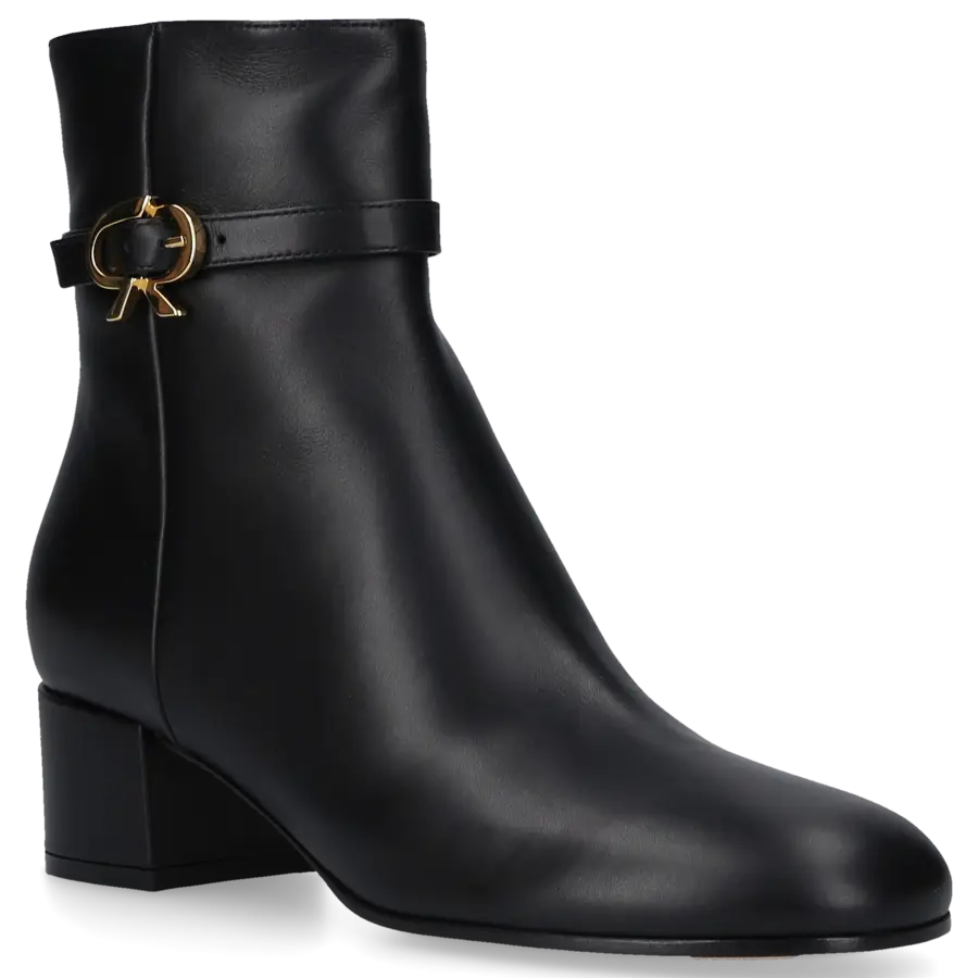 Gianvito Rossi - Klassische Stiefeletten RIBBON BOOTIE Nappaleder - schwarz