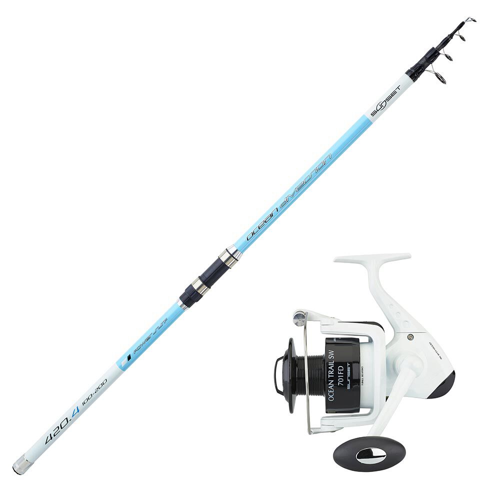 Ocean Diversion 450 Teleskopisk Surfcasting Combo + Trailhjul