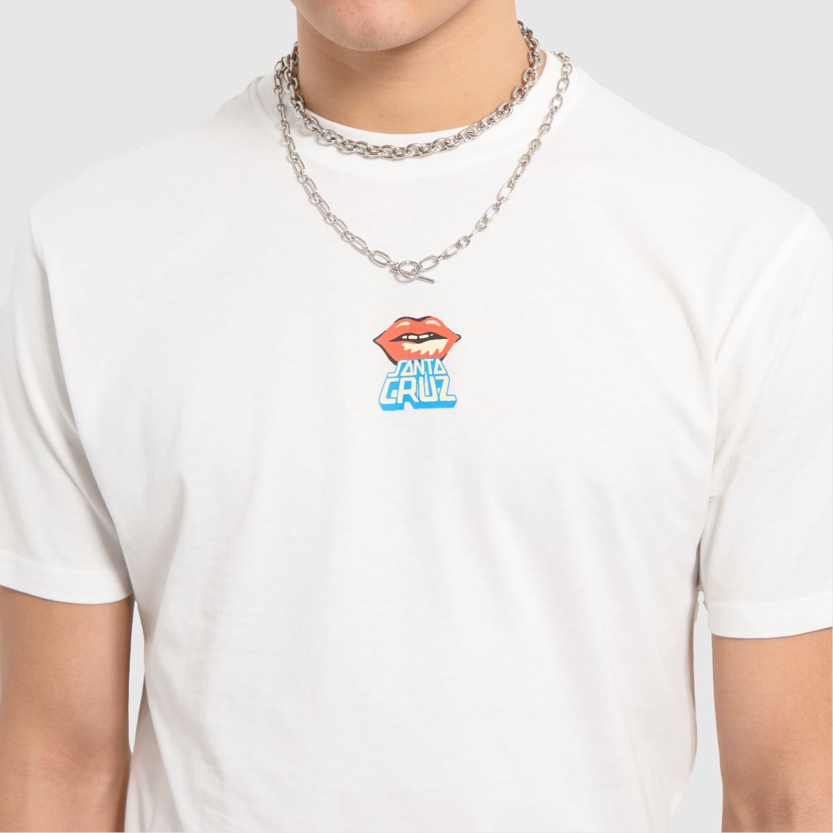 Santa Cruz – Johnson – Danger Zone – Vit t-shirt