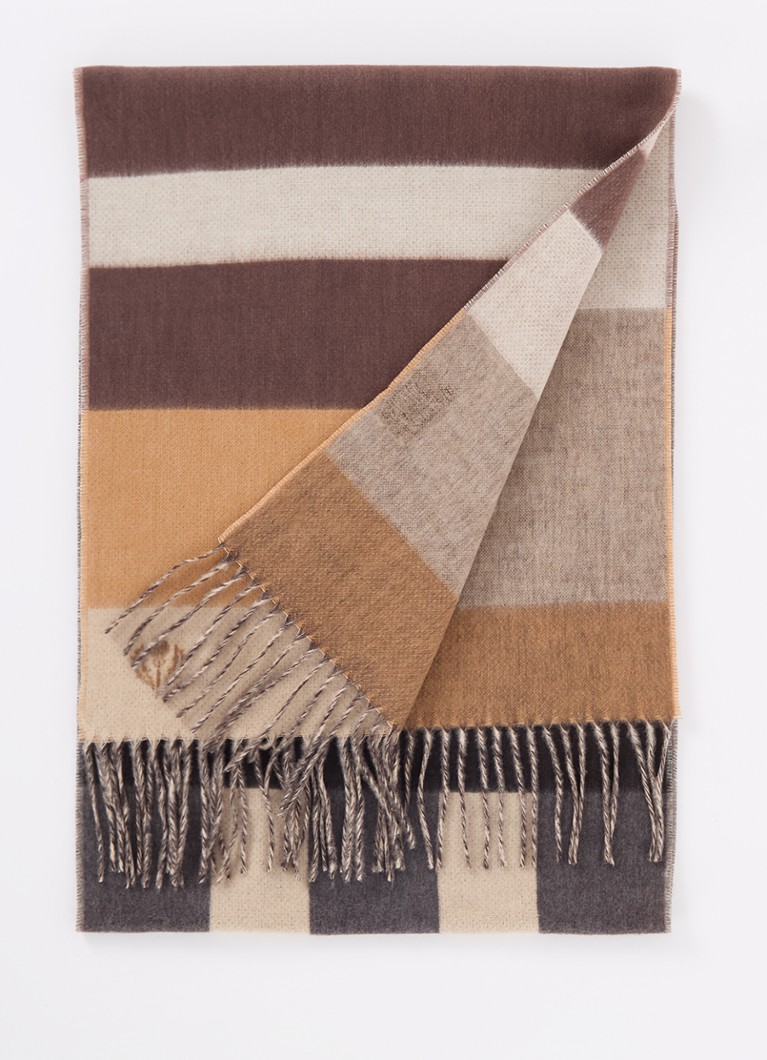 Fraas Scarf with stripe print 185 x 35 cm