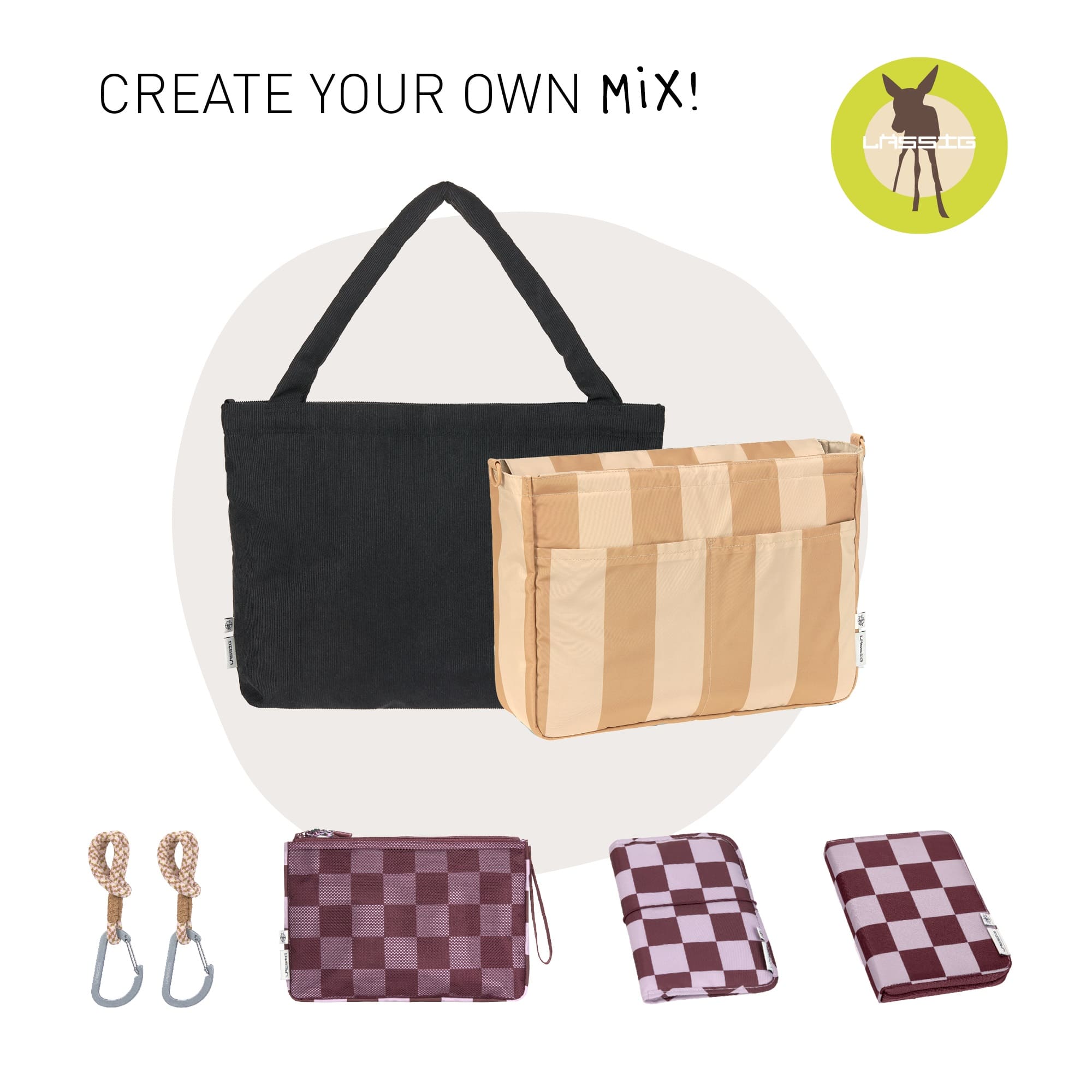Multi Tasche MIX, Kamel Beige