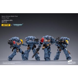Warhammer 40k Actionfiguren 4er-Pack 1/18 Space Wolves Battle Hunters 12 cm