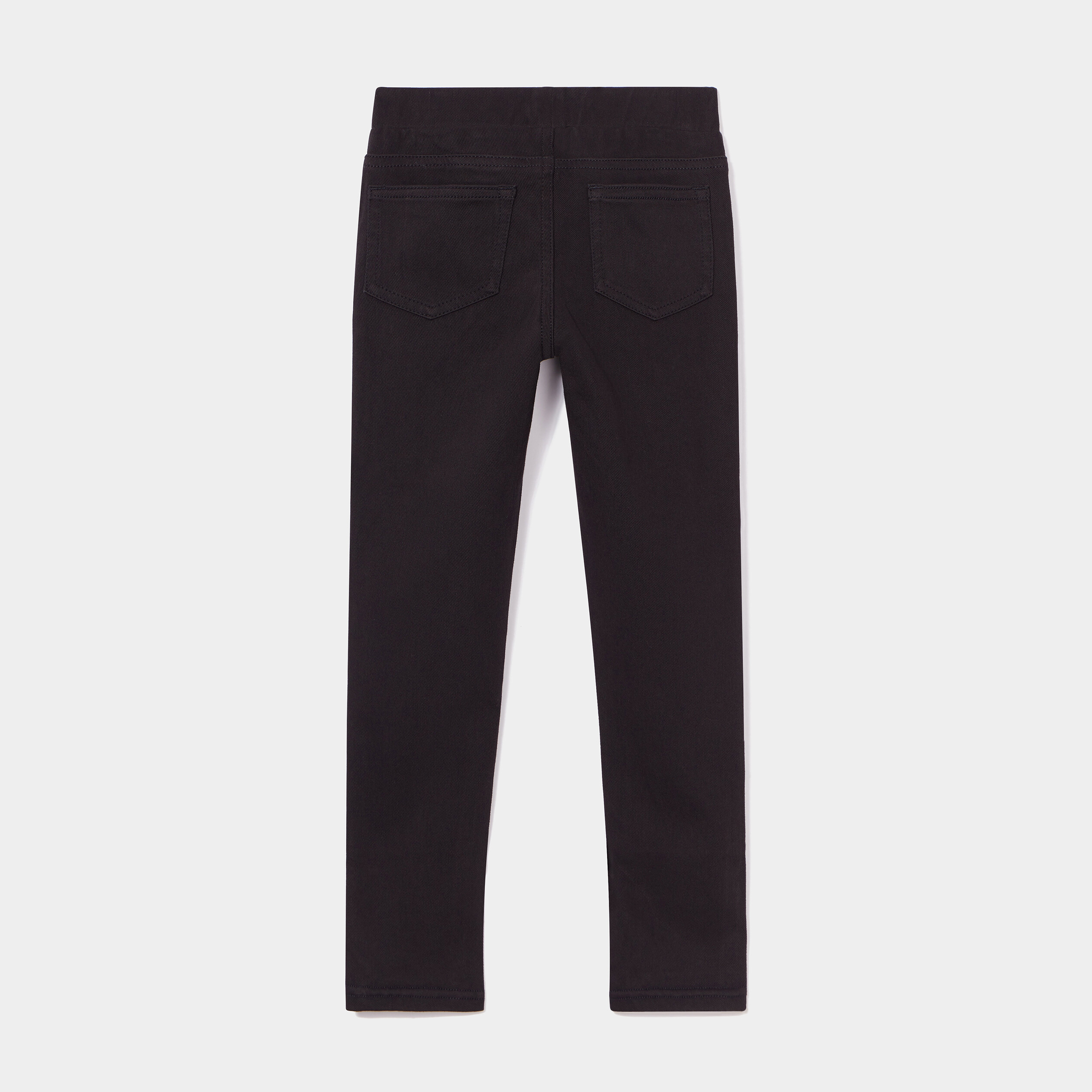 Pantalon tregging taille élastiquée noir fille | La Halle