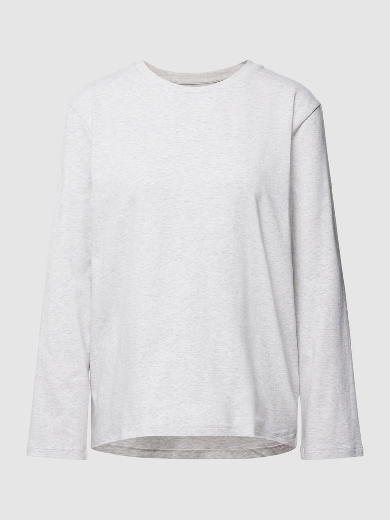 Pyjama-Oberteil im unifarbenen Design Modell 'Mix+Relax' in hellgrau