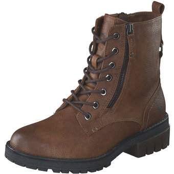 Mustang Schnür Boots in braun