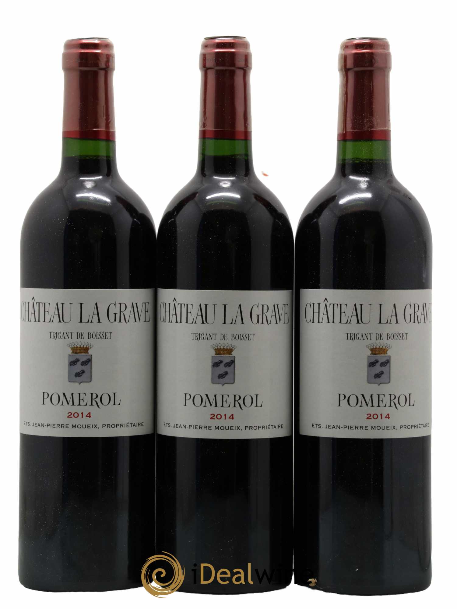 Château La Grave à Pomerol (Trigant de Boisset)  2014 - Lot de 12 Bouteilles