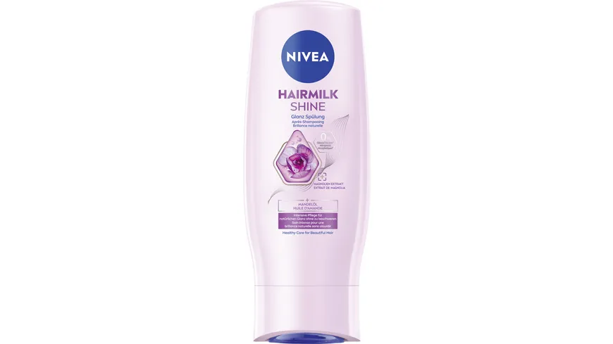 NIVEA Haarmilch Natürlicher Glanz Spülung mit Mandelmilch 200 ml