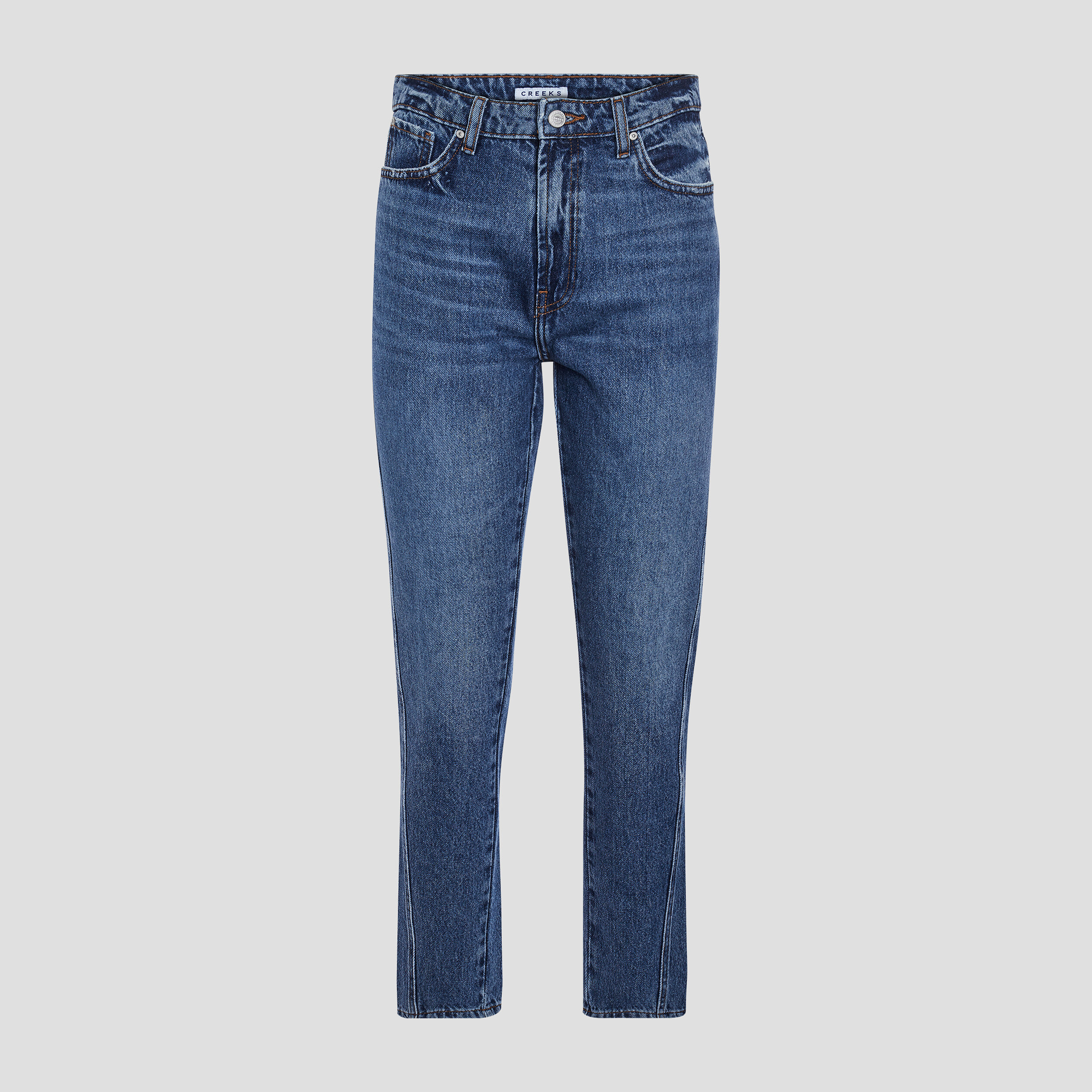 Jeans mom large denim double stone femme | La Halle