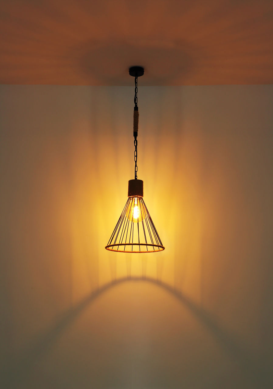 Globo Lighting - HALIA - Hängeleuchte Metall schwarz matt, 1x E27