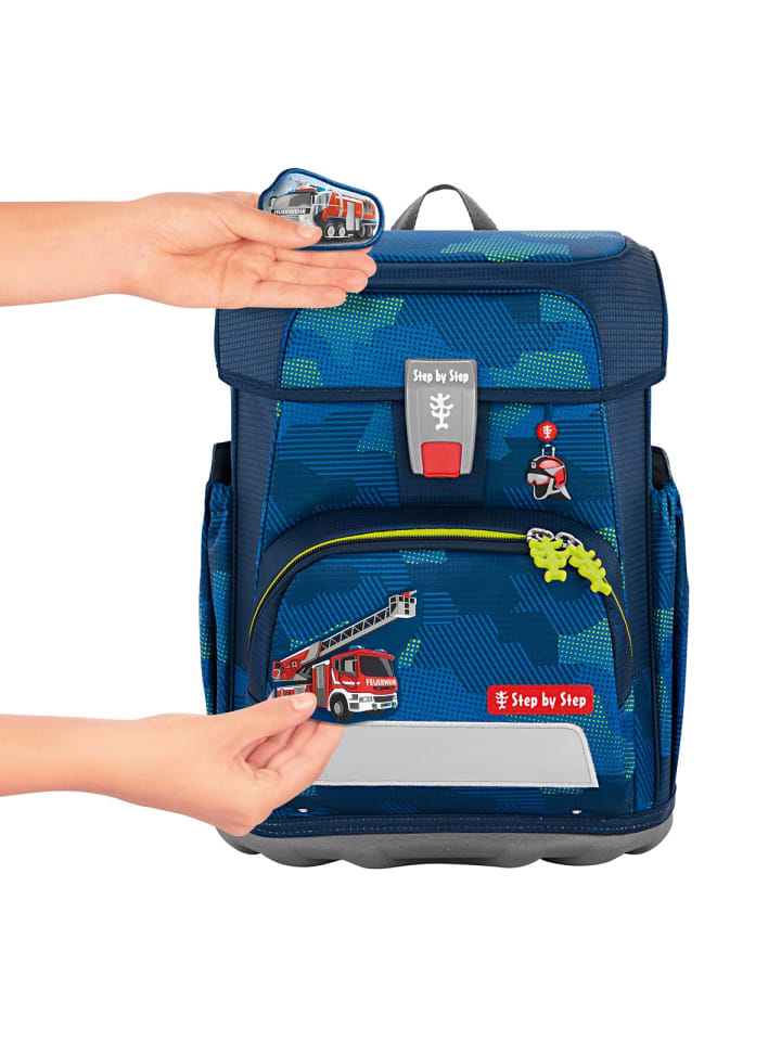 Step by Step Grundschulranzen-Set CLOUD Fire Engine Brandon 7-tlg. in Blau günstig kaufen onesize