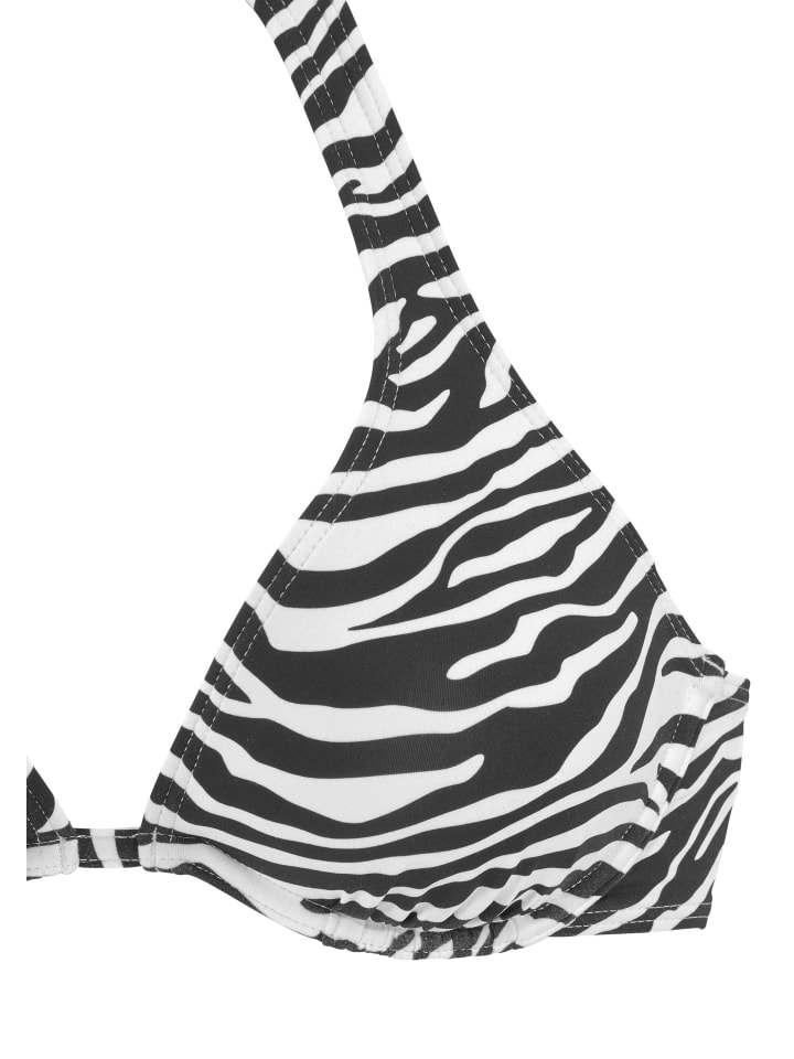Venice Beach Bügel-Bikini-Top in schwarz-weiß günstig kaufen