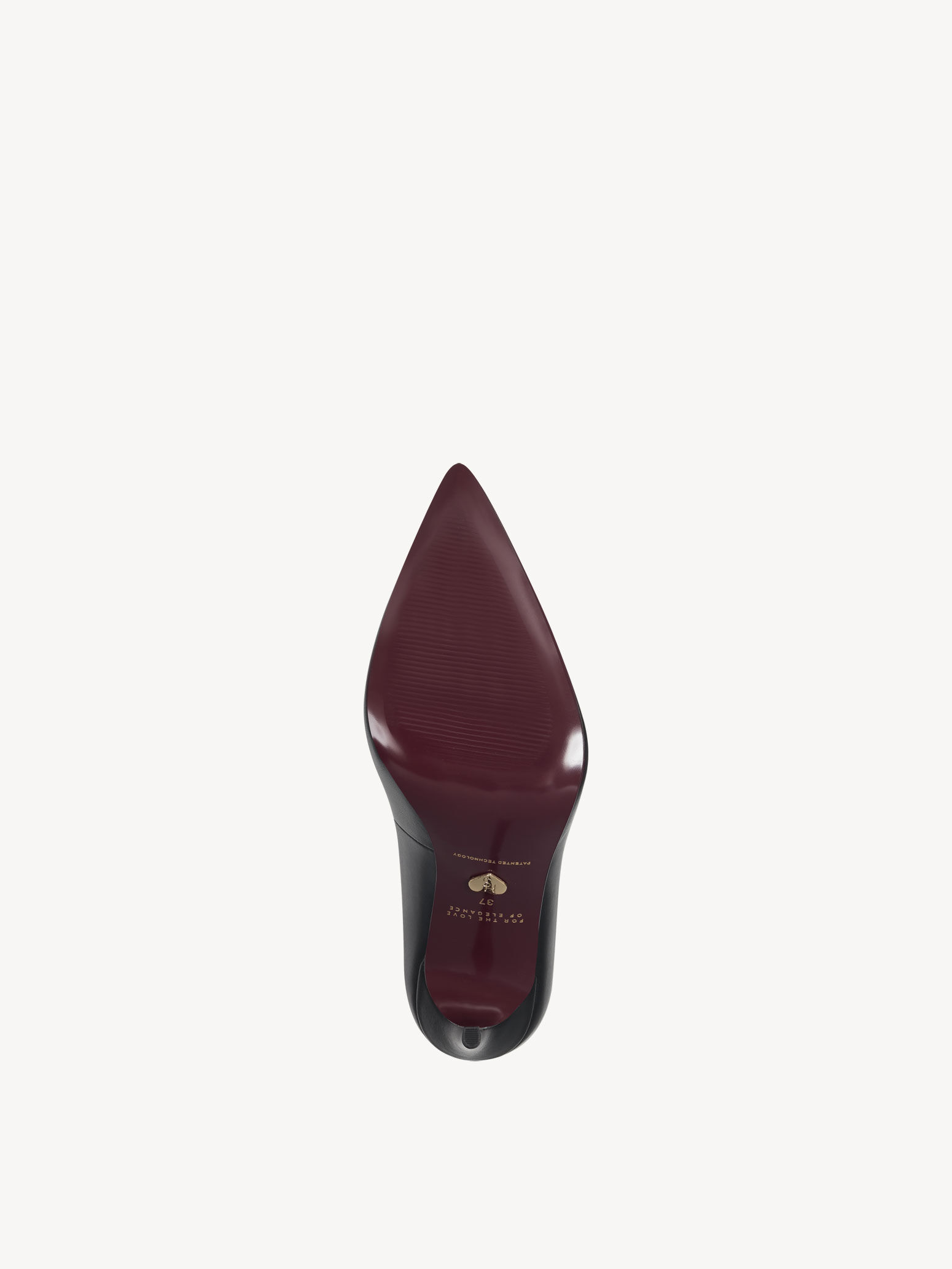 Escarpin en cuir - noir