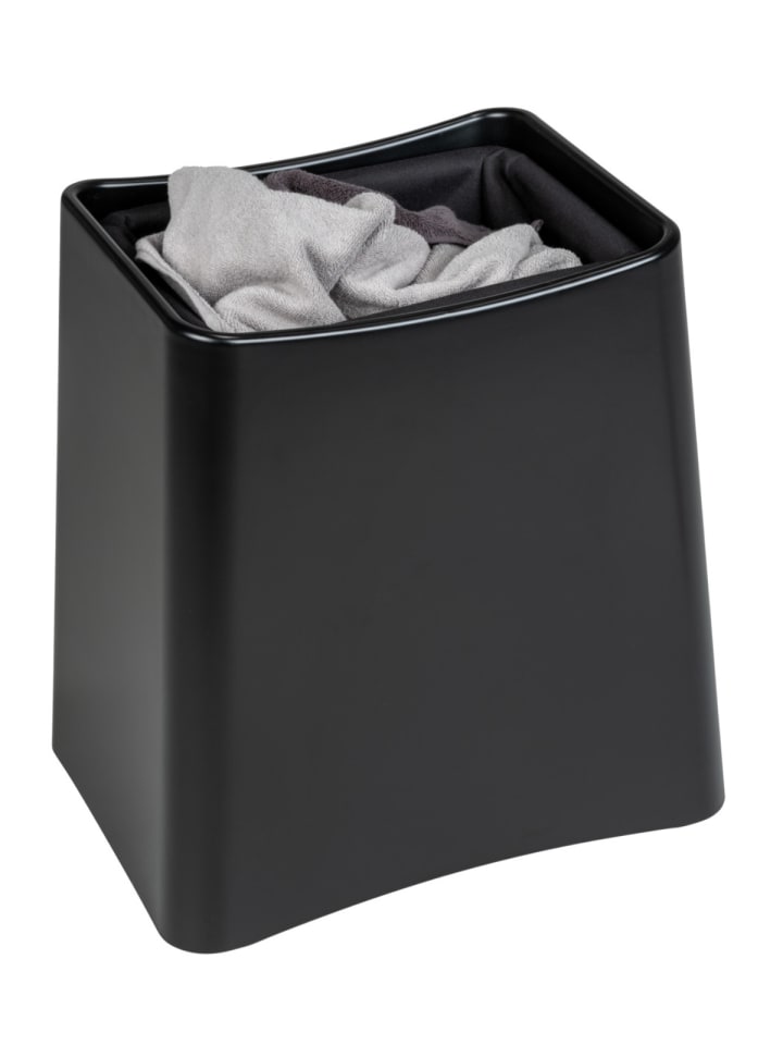 Wenko 2in1 Badhocker Wing Schwarz Matt, 2in1 Badhocker Mod. Wing Schwarz Matt in Schwarz günstig kaufen onesize
