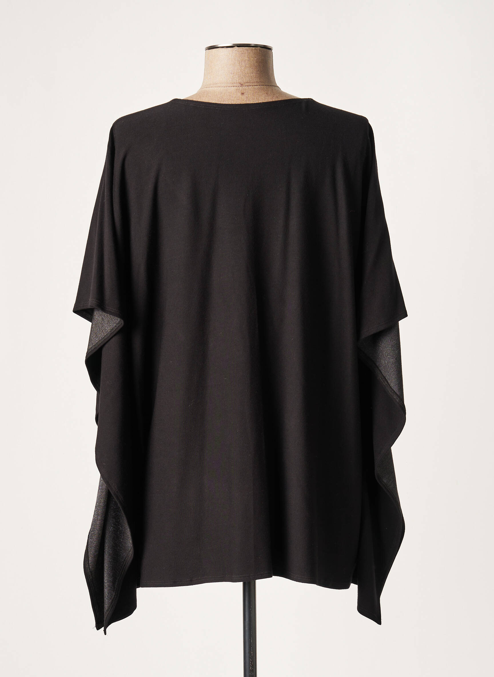 Lauren Vidal Tuniquemanchecourte Femme couleur noir