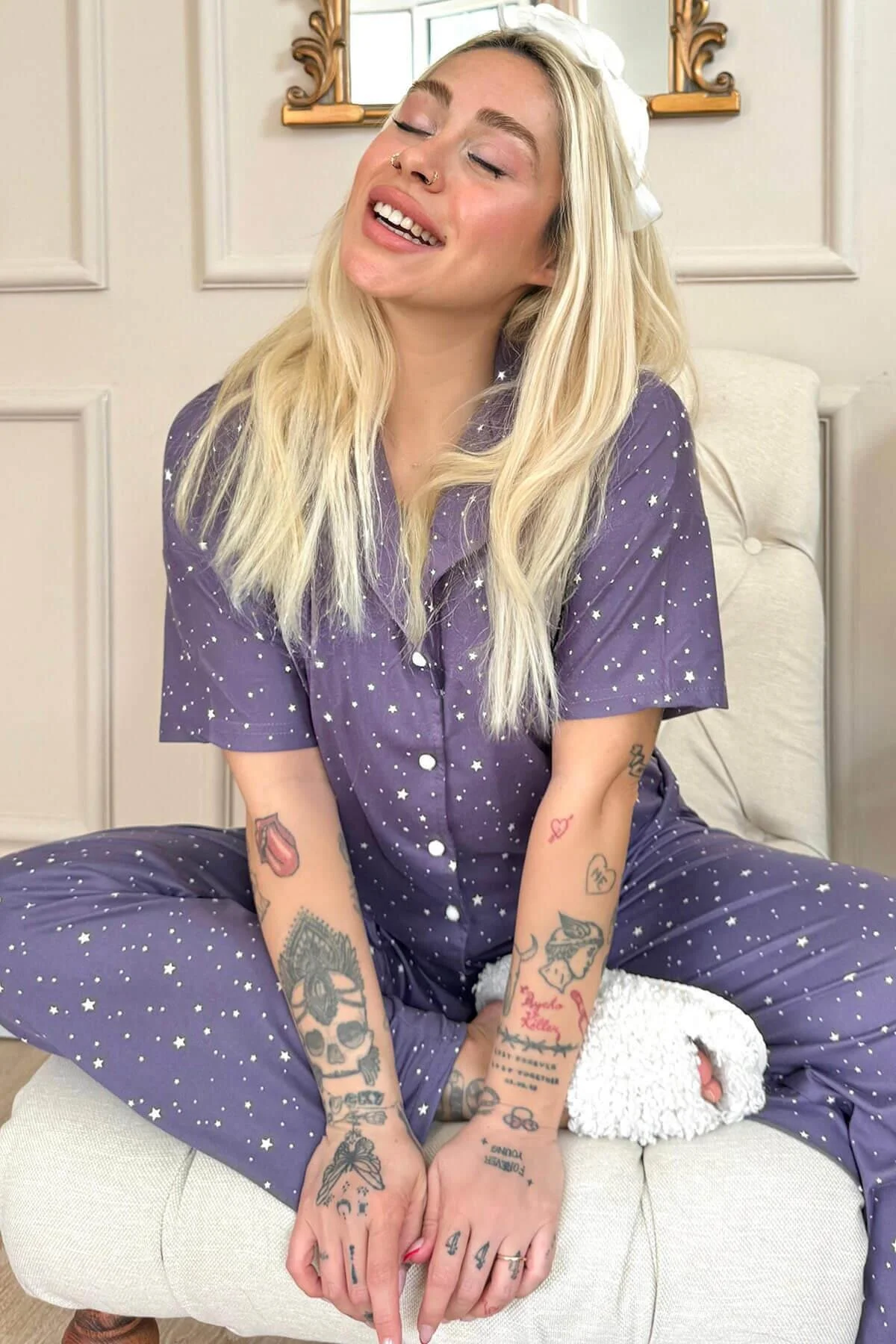 Pijamaevi  Pyjama set - Lila - Muster