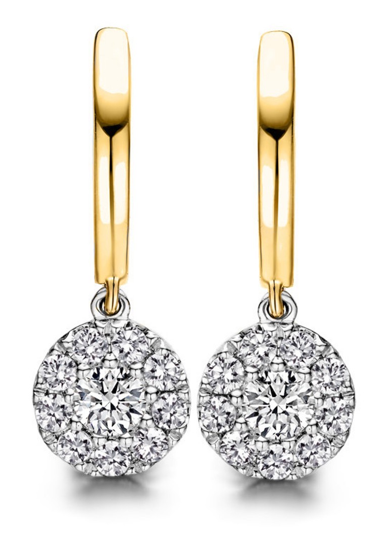 Diamond Point Gold earrings 0.41 ct diamond Hearts & Arrows