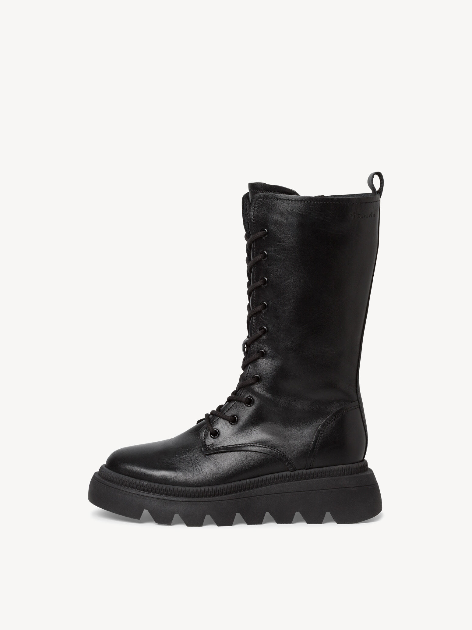 Bottine en cuir - noir