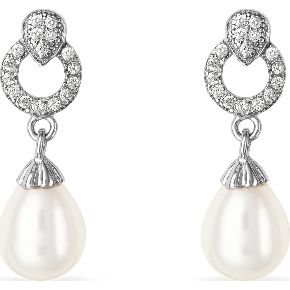 FAVS Boucles d'oreilles à fermoir à poussette 925 Argent Boucles d'oreilles
