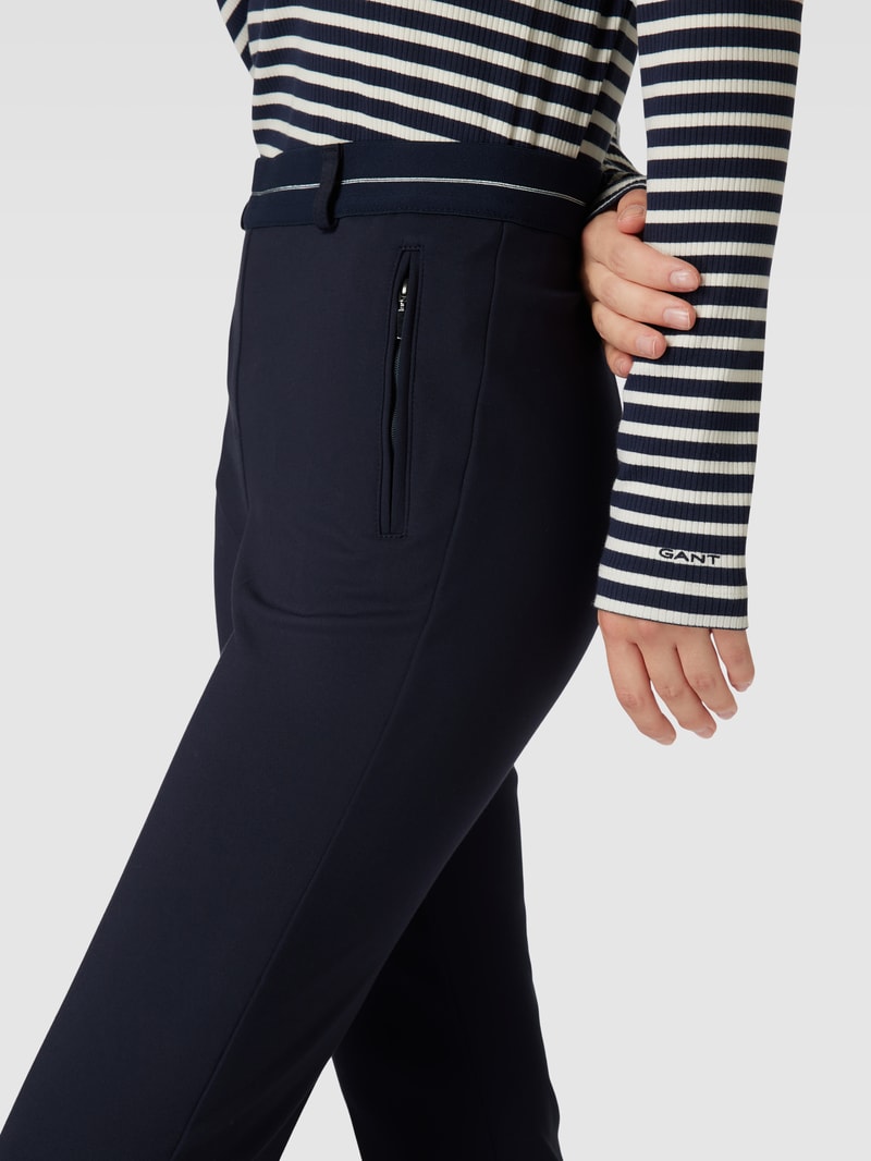 Hose mit Reißverschlusstaschen Modell 'LILLYTH' in marineblau
