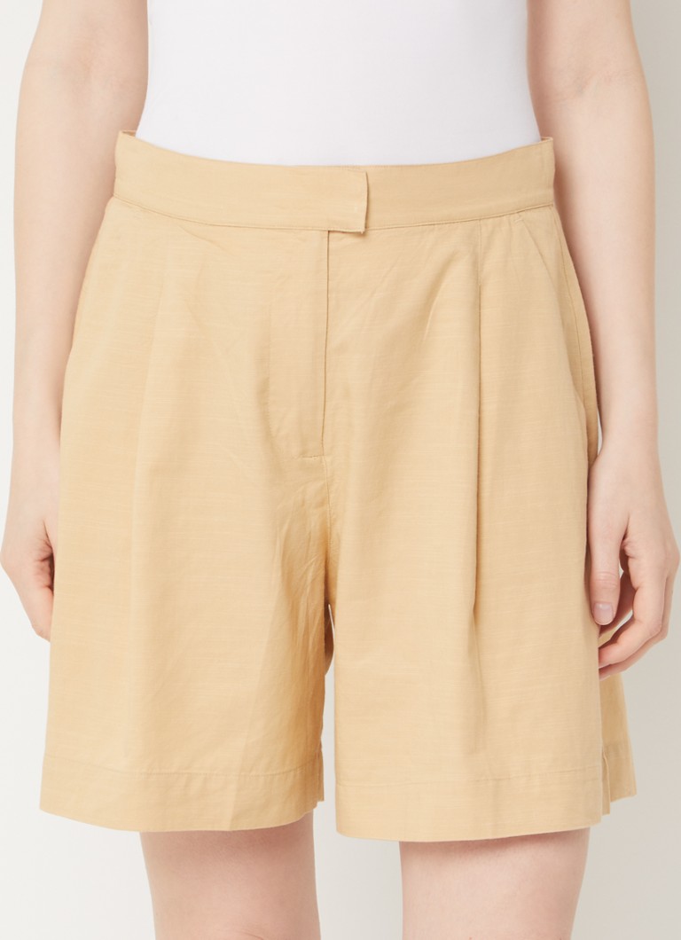 Shorts Alania de cintura alta e modelagem solta com bolsos laterais da French Connection.