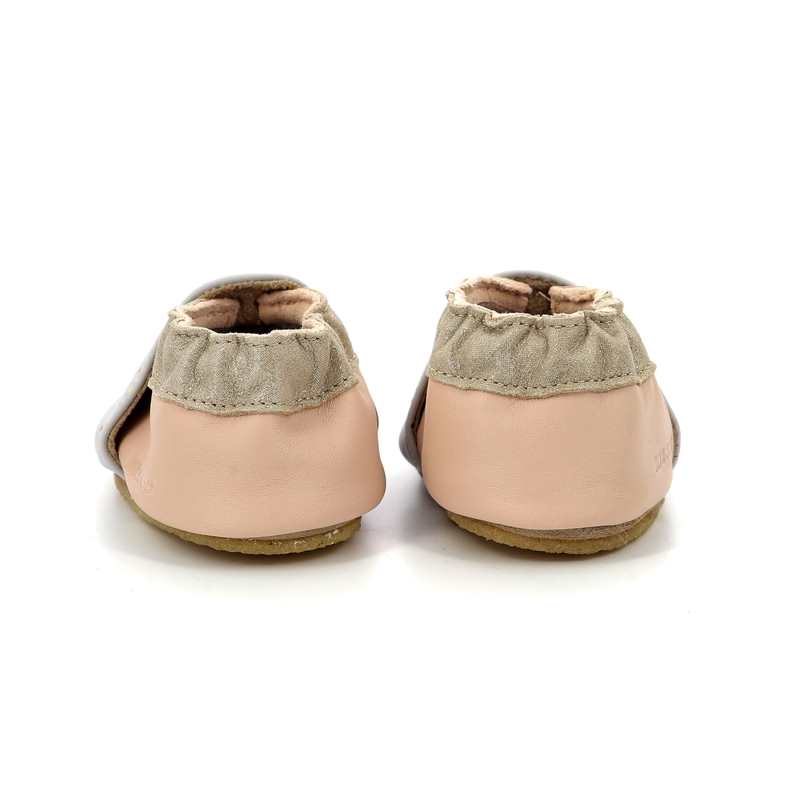 Chaussons cuir tannage végétal Cute Zebra Crp
