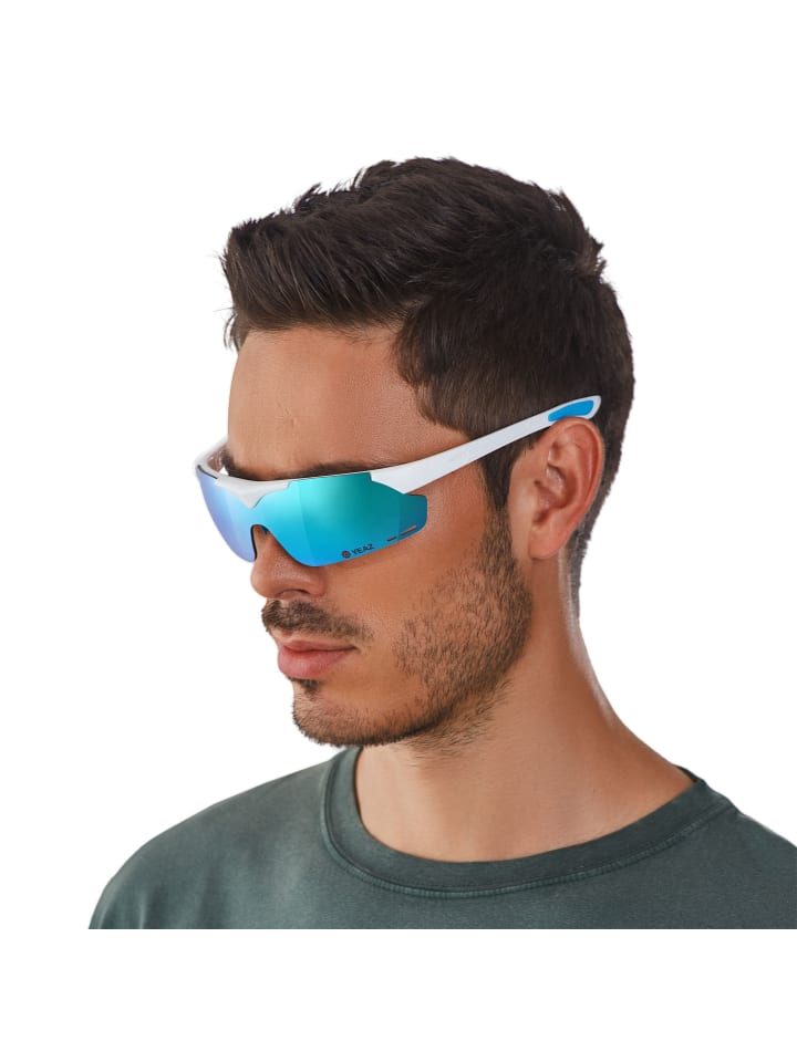 YEAZ SUNUP Magnet-Sport-Sonnenbrille in mattweiß günstig kaufen onesize