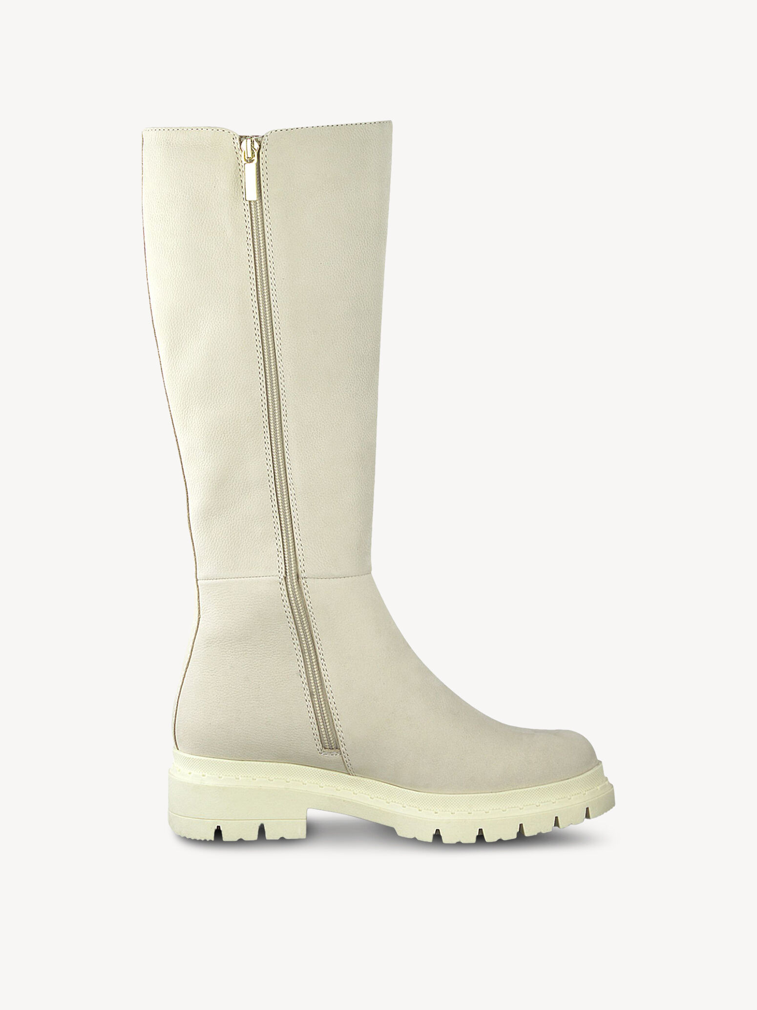 Bottes en cuir - beige