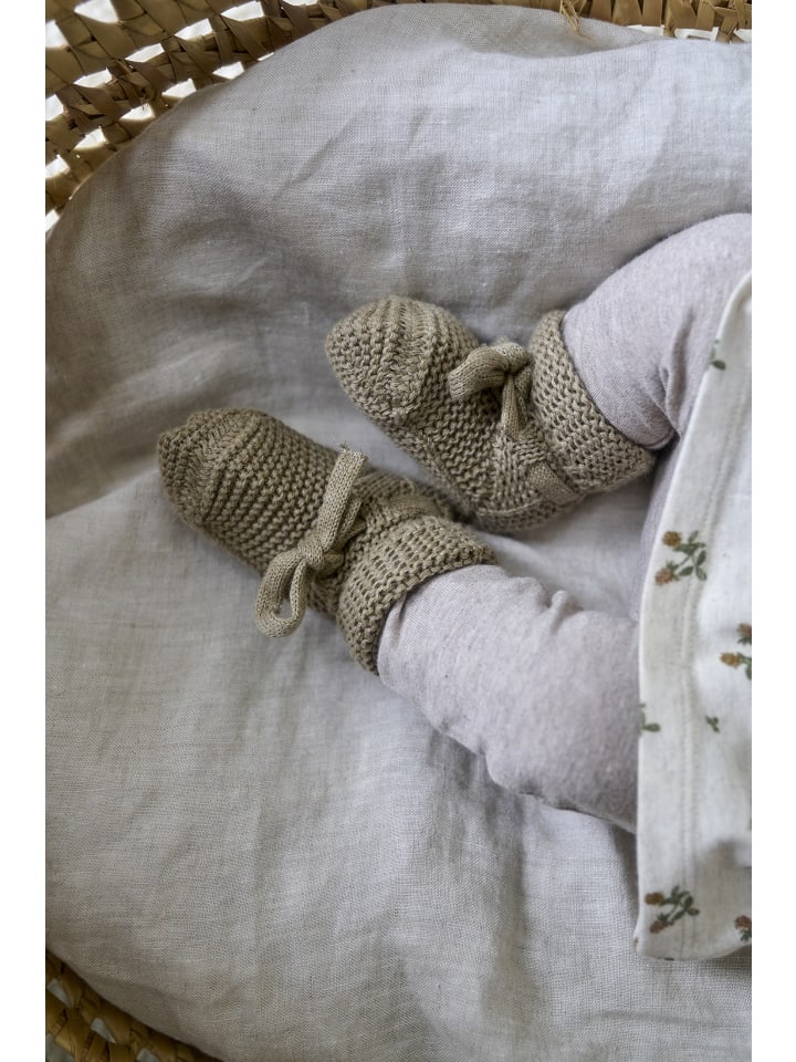 Noppies Krabbelschuh Nelson in Taupe Melange günstig kaufen onesize