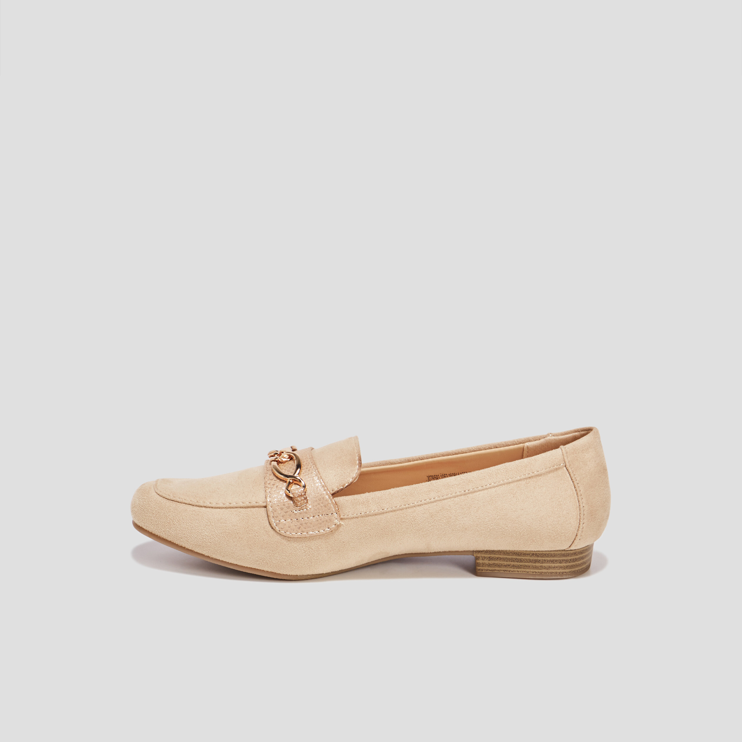 Mocassins plats suède jaune or femme | La Halle