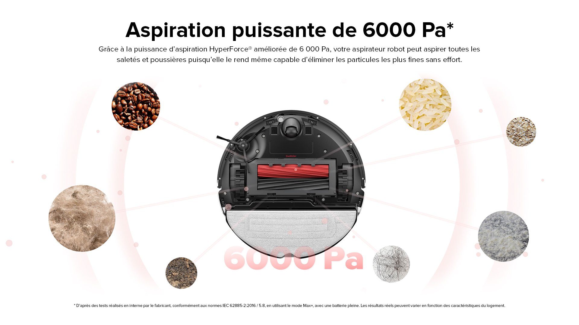 Roborock Saugroboter S8, 69 W, 6000 pa, DuoRoller-Bürste, Reactive 3D-Hindernisumgehung, Vibrations-Hebemop, Intelligenter für Hartböden,Tierhaare,Teppiche, Upgrade von Roborock S7,VS S7 Maxv, Weiß