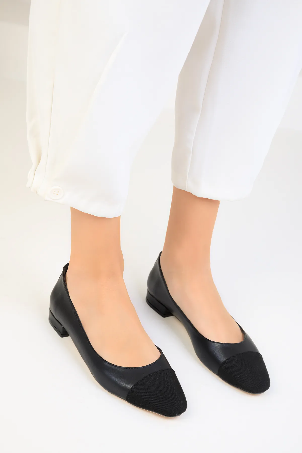 SOHO  Schwarz-Schwarze Ballerinas für Damen 18646