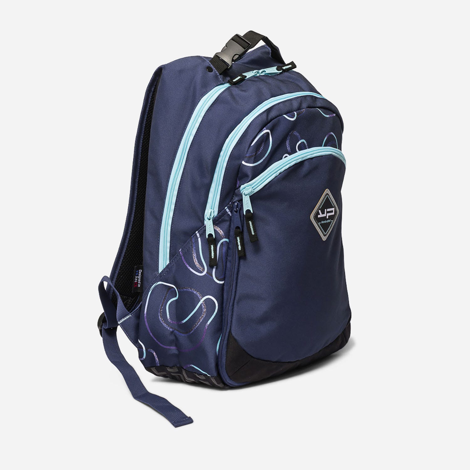 Sac à dos BODYPACK marine et vert d'eau en textile