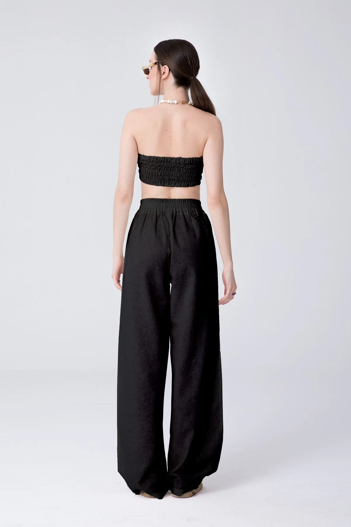 SHEISMONO  Hose - Schwarz - Wide Leg