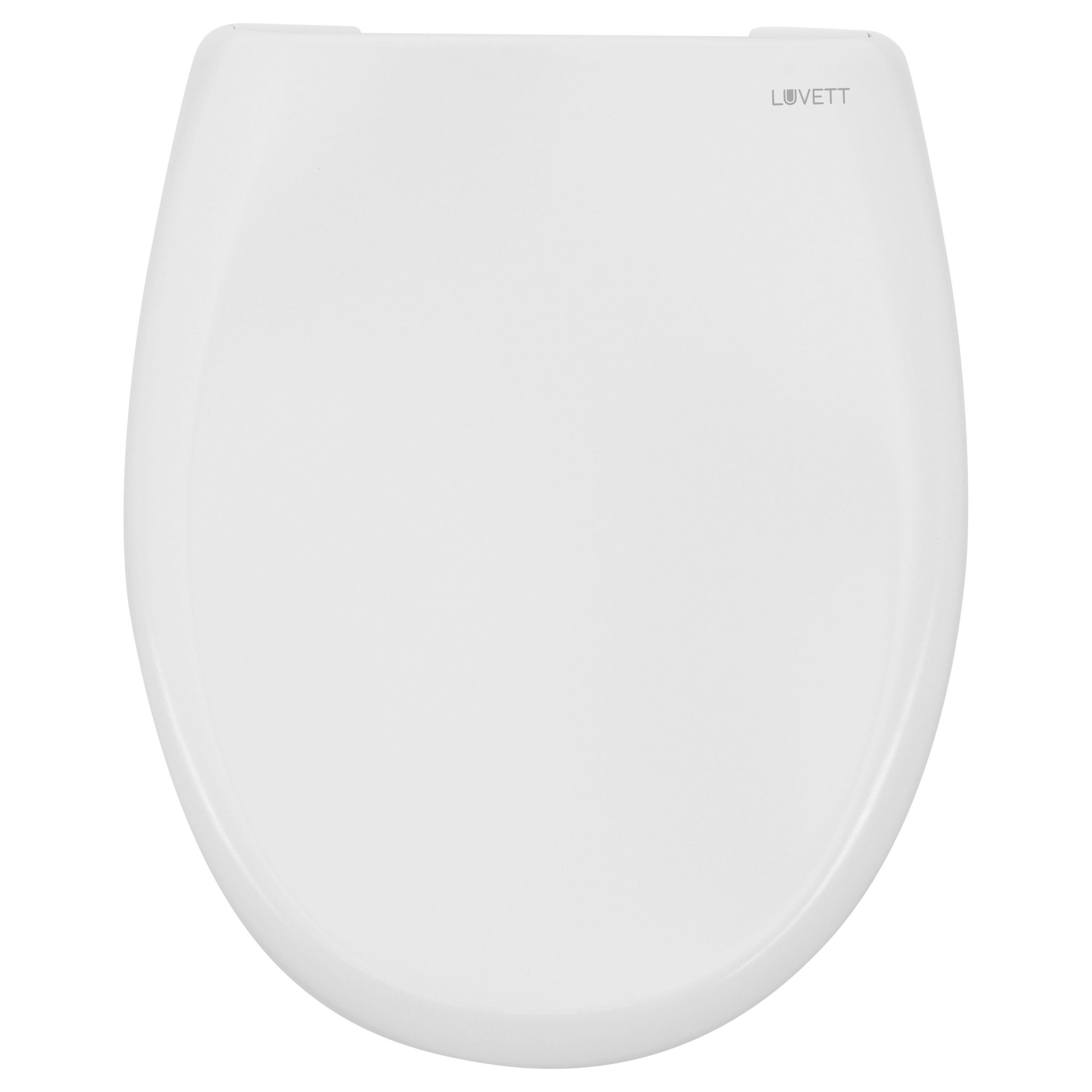 LUVETT WC-Sitz Premium C770 (Inklusive 3 Befestigungsarten), mit Original SoftClose® Absenkautomatik, Duroplast